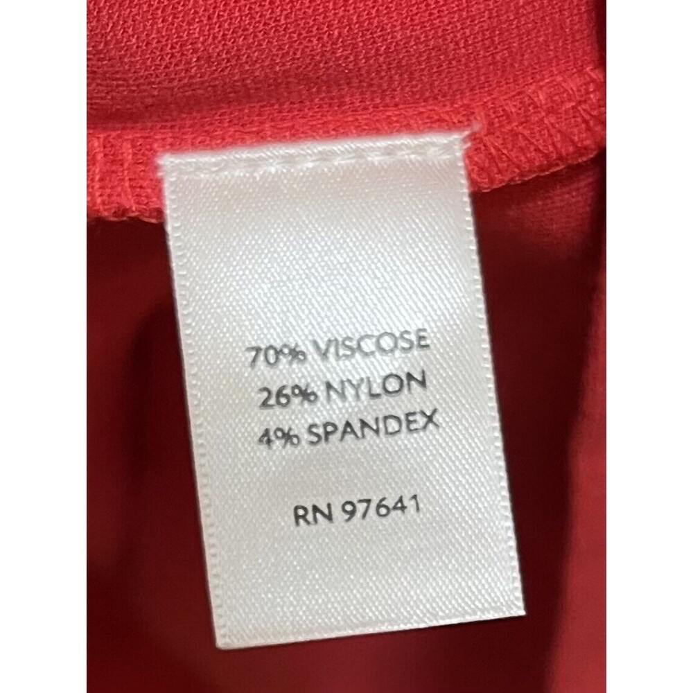 J. Jill Women's 3/4 Sleeve Dress Size S Petite Red - Picture 5 of 6